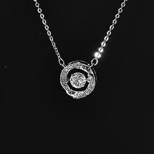 Sterling Silver “ Dancing Diamond “ Necklace